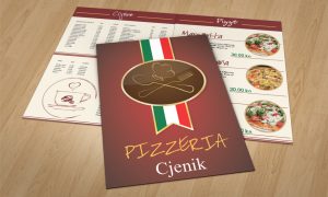 Dizajn jelovnika za pizzerie Rijeka